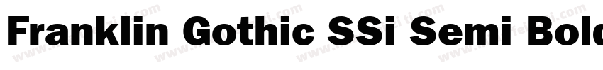 Franklin Gothic SSi Semi Bold Itali字体转换